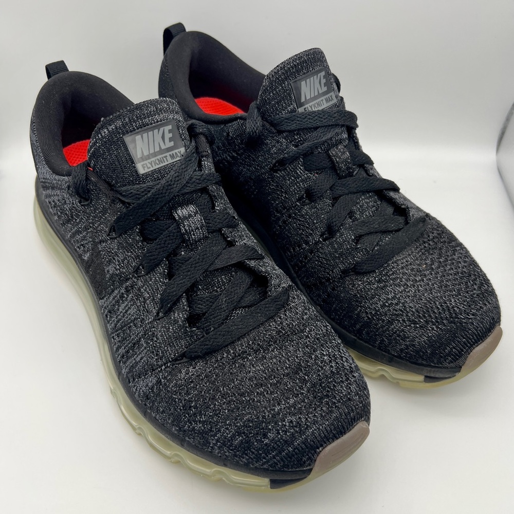 NIKE FlyKnit Max - Anthracite Black/Gray - 620659-010 - Sz 7
